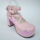 Lolita shoes girl shoes thick sole style 9603A pink