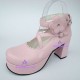 Lolita shoes girl shoes thick sole style 9603A pink