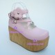 Lolita shoes girl shoes thick sole style 9603B pink