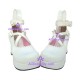 Lolita shoes girl shoes thick sole style 9603E white