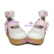 Lolita shoes girl shoes wedge shoes style  8077 pink