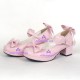 Lolita shoes princess shoes medium heel style 8005 pink