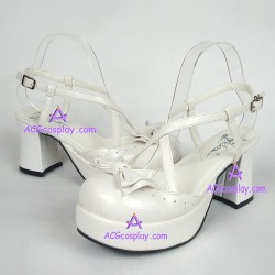 Lolita shoes sandals style 8081 white