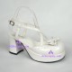 Lolita shoes sandals style 8081 white