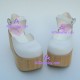 Lolita shoes wedge shoes thick sole shoes style 9607 white