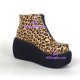 Lolita shoes wedge shoes thick sole style 9631 leopard pattern