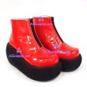 Lolita shoes wedge shoes thick sole style 9631 red