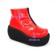 Lolita shoes wedge shoes thick sole style 9631 red