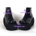 Lolita shoes wedge shoes thick sole style 9631 shining black