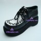 General man shoes style 9715 black and white