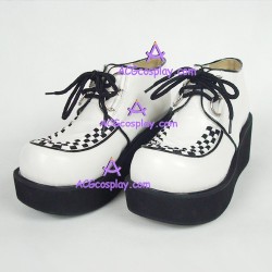 General punk lolita shoes man shoes style 9715A whtie