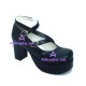 General shoes lolita shoes thick heel style 9810B black