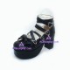 Girl shoes lolita shoes thick sole style 9803A black