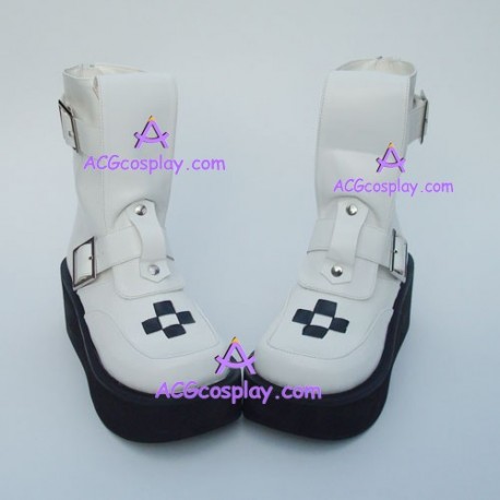 Gothic lolita boots girl boots lower heel style 9706 white