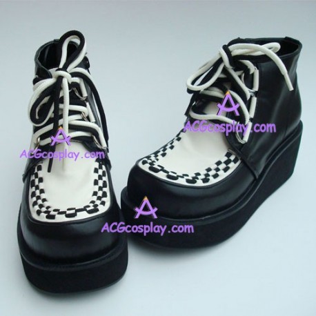 Gothic lolita shoes general shoes style 9710 black and white