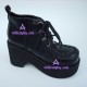 Gothic lolita shoes general shoes thick sole style 9710 black