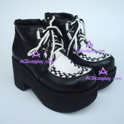 Gothic lolita shoes general shoes thick sole style 9710A black and white