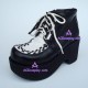 Gothic lolita shoes general shoes thick sole style 9710A black and white