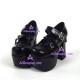 Gothic lolita shoes girl shoes high heel thick sole style 9627A black