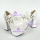 Gothic lolita shoes girl shoes high heel thick sole style 9655A white