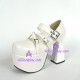 Gothic lolita shoes girl shoes high heel thick sole style 9655A white