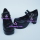 Gothic lolita shoes girl shoes princess shoes style 9815 black