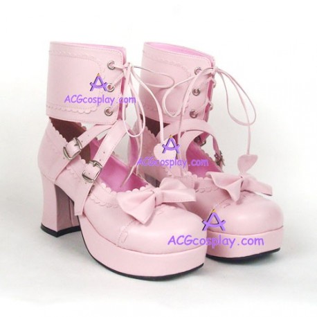 Gothic lolita shoes girl shoes style 9892A pink