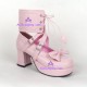 Gothic lolita shoes girl shoes style 9892A pink