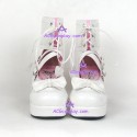 Gothic lolita shoes girl shoes style 9892A white