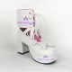 Gothic lolita shoes girl shoes style 9892A white