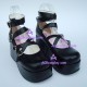 Gothic lolita shoes girl shoes thick sole style 9805 black