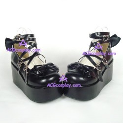 Gothic lolita shoes with thick sole style 98030109 black