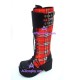 Lolita boots general boots style 9712 red checked pattern