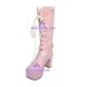 Lolita boots girl boots pretty boots style  9711A pink