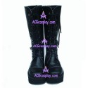 Lolita boots with thick sole style 9711 black