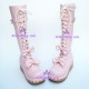 Lolita shoes boots  girl boots gothic punk style 9832 pink