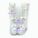 Lolita shoes boots  gothic punk style 9832A white