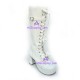 Lolita shoes boots  gothic punk style 9832A white