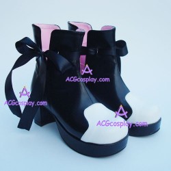 Lolita shoes boots girl boots fashion boots style 9866 black and white