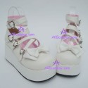 Lolita shoes general shoes girl shoes thick sole style 9805 white