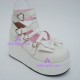 Lolita shoes general shoes girl shoes thick sole style 9805 white