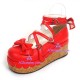 Lolita shoes general shoes style 9803 red