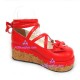 Lolita shoes general shoes style 9803 red