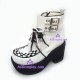 Lolita shoes general shoes thick sole style 9710A white