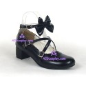 Lolita shoes girl shoes fashion shoes lower heel style 9819 black