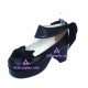 Lolita shoes girl shoes fashion shoes medium heel style 9860B black