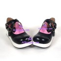 Lolita shoes girl shoes fashion shoes style 98121C black and white