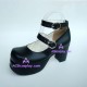 Lolita shoes girl shoes fashion shoes style 9817 black