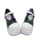 Lolita shoes girl shoes fashion shoes style 9861 black and white