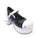 Lolita shoes girl shoes fashion shoes style 9861 black and white